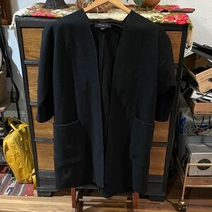 Ann Taylor Factory Black Cape Jacket
